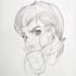 tattoo illustration anime style in lines