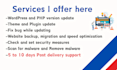 provide wordpress website maintenance and support