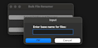 create a custom bulk file renamer app