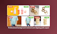 do bulk image background removal, product photo editing