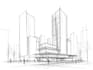 hand draw architecture and urban design sketches