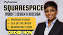 squarespace website design squarespace website redesign squarespace website