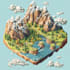 design vector or isometric map illustration