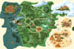draw custom travel illustrated vector map design