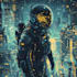 do cyberpunk, sci fi, robot, mecha character concept art