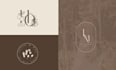 create minimalist wedding logo design