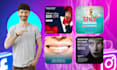 create eye catching instagram and facebook ad creative, post design