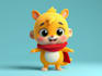 create custom 3d models of cute vibrant characters
