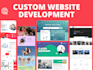 do custom website development as a front end and full stack web developer
