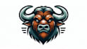 do bull head buffalo mascot logo design