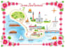 create a detailed watercolor map illustration