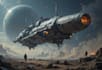 make a sci fi spaceship art
