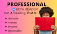 beta read critique provide feedback on your manuscript