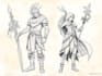 draw anime art fantasy dnd character sheet modeling design