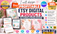 design profitable etsy digital products, etsy planners and printable invitations