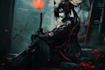 create dark art, horror or skull artworks illustration