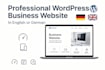 create german wordpress website business website wordpress website in english