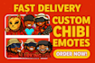 create chibi style twitch emotes
