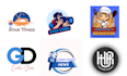 modern timeless logo design with copyrights