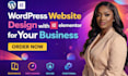 design and redesign wordpress website with elementor for your business webdesign