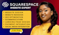 design or redesign responsive squarespace website for your business or fix site