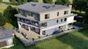 design 3d apartment, cottage, bungalow, duplex, facade, farm house rendering