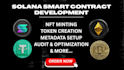 develop secure solana smart contracts using rust and anchor for nfts, defi