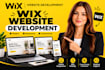 build wix website design, wix website redesign wix ecommerce website development
