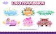 design anime style logo for vtuber, streamer