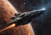 illustrate a sci fi spaceship art