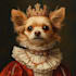 draw a custom royal pet portrait, cat portrait, dog portrait