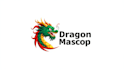 do asian dragon fire mascot logo design with company