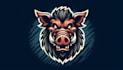 do wild boar head mascot logo design