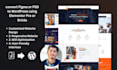 convert figma or PSD to wordpress using elementor pro or bricks