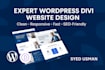 design a responsive divi website using wordpress divi theme