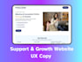 do UX copywriting for your fintech saas or mental health website