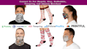 do eye catching unique, socks neck gaiter and face mask design