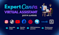 create custom and captivating canva designs as your expert virtual assistant