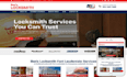 design locksmith website, locksmith landing page SEO with booking functionality