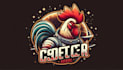 make creative space rooster logo with express delivery
