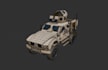 create mobile game optimzed 3d model of vehicle