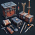 make a 2d model props, objects or medieval weapons