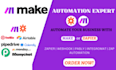 build CRM workflows with ai voice agents zapier, make and n8n integrations