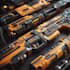 design detailed 2d weapons with an epic style