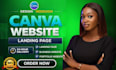 redesign canva website,canva landing page design, canva website design and ebook