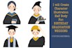 create character illustration half body