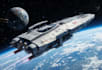 create a sci fi spaceship art