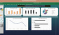create excel dashboard for sales, finance or business data