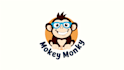 do monkey with glasses mascot logo design