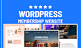build, setup wordpress membership website, subscription website, lms website